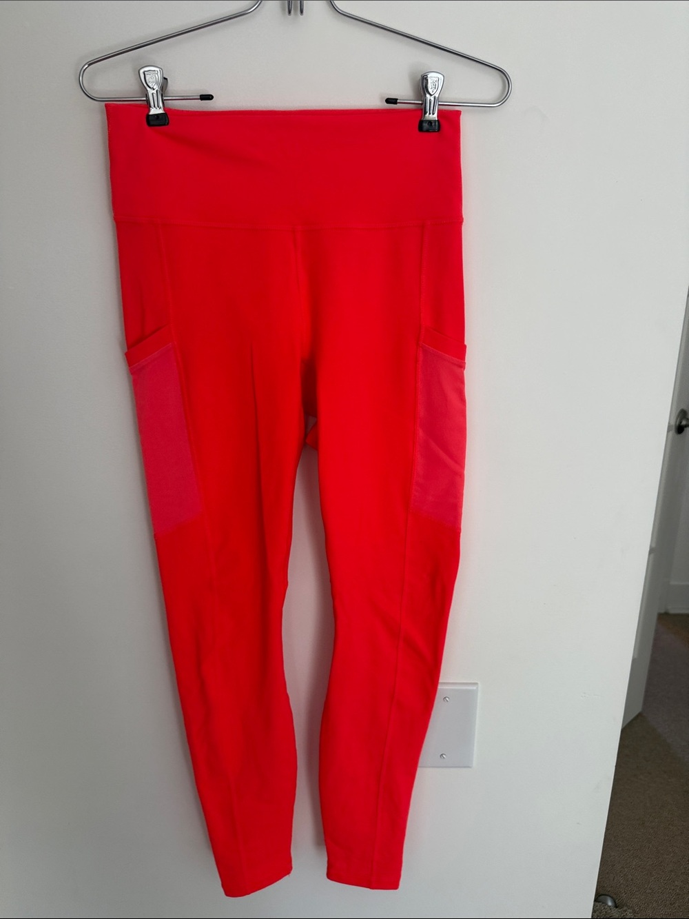 Fabletics Red High-Rise Pocket Leggings